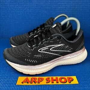 🔴 BROOKS GLYCERIN 19 Women`s Size 7.5 Black Pink Running Shoes 1203431B074